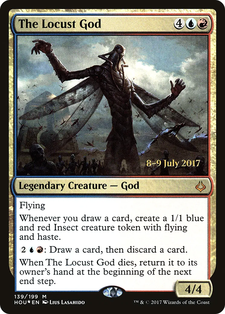 The Locust God — Hour of Devastation Promos — Magic: The Gathering