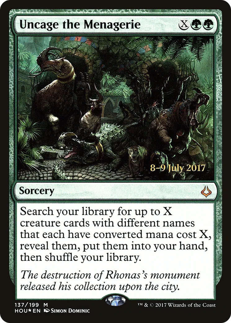 Libération de la ménagerie — Hour of Devastation Promos — Magic: The Gathering