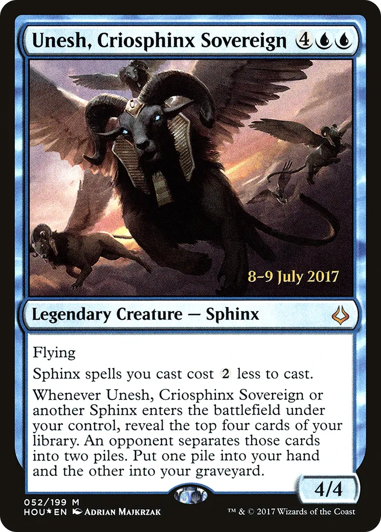 Unesh, Criosphinx Sovereign — Hour of Devastation Promos — Magic: The Gathering