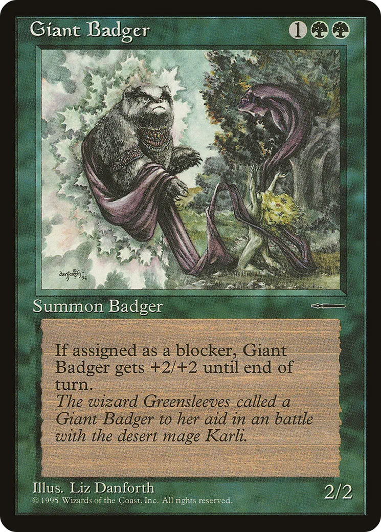 Blaireau géant — HarperPrism Book Promos — Magic: The Gathering