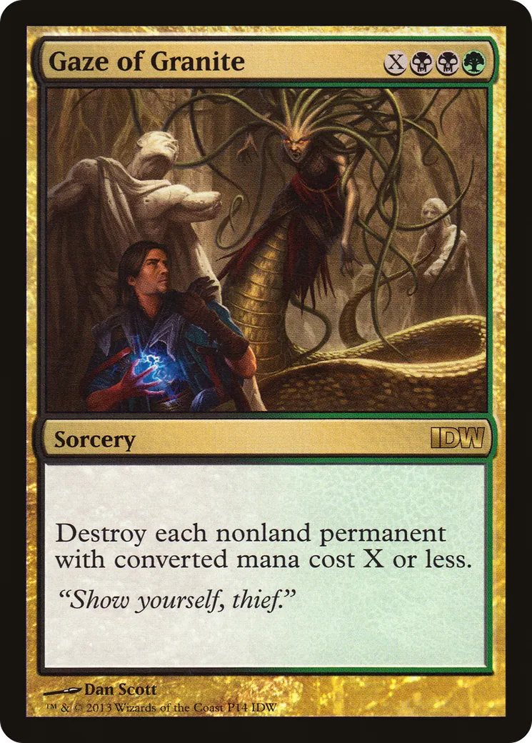 Gaze of Granite — IDW Comics Inserts — Magic: The Gathering