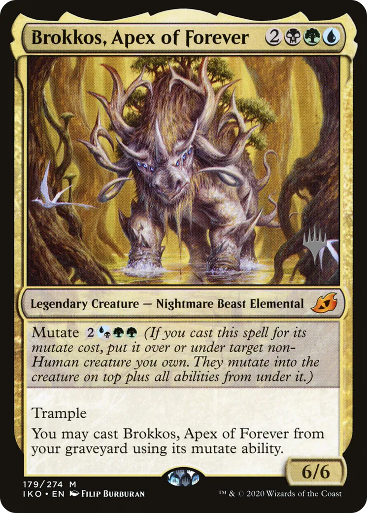 Brokkos, Apex of Forever — Ikoria: Lair of Behemoths Promos — Magic: The Gathering