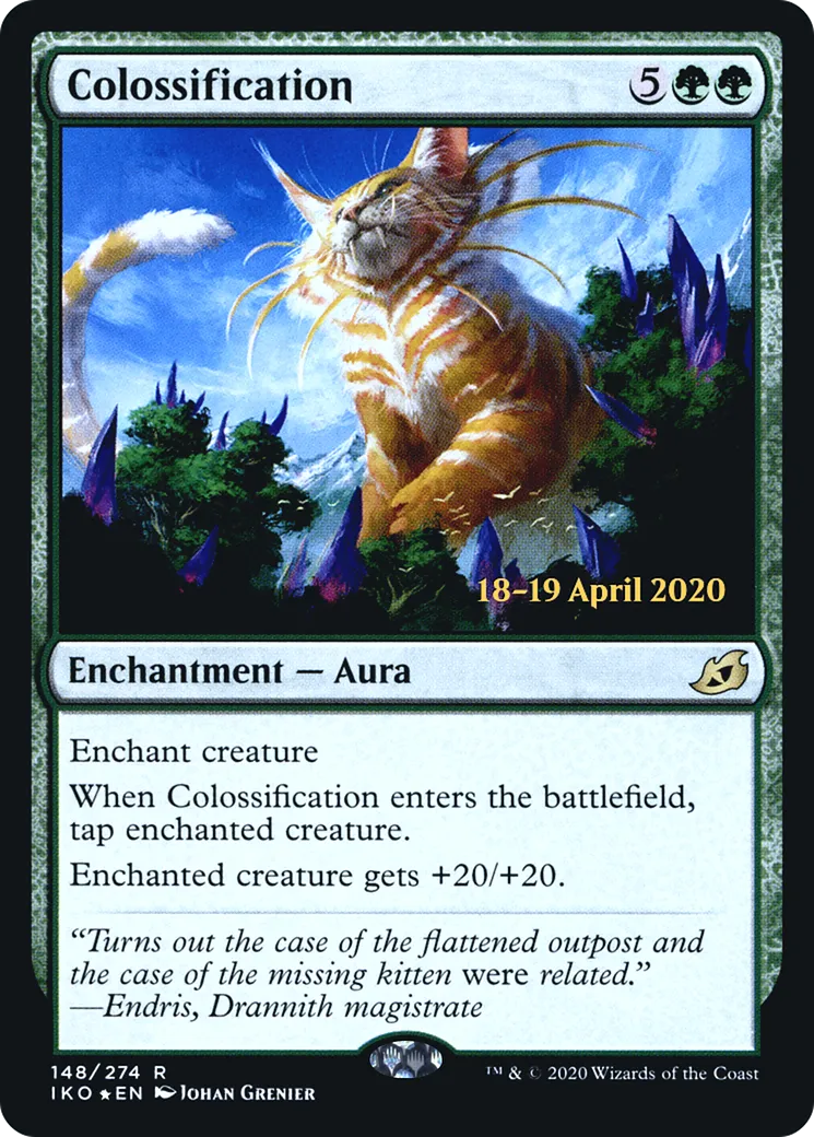 Colossification — Ikoria: Lair of Behemoths Promos — Magic: The Gathering