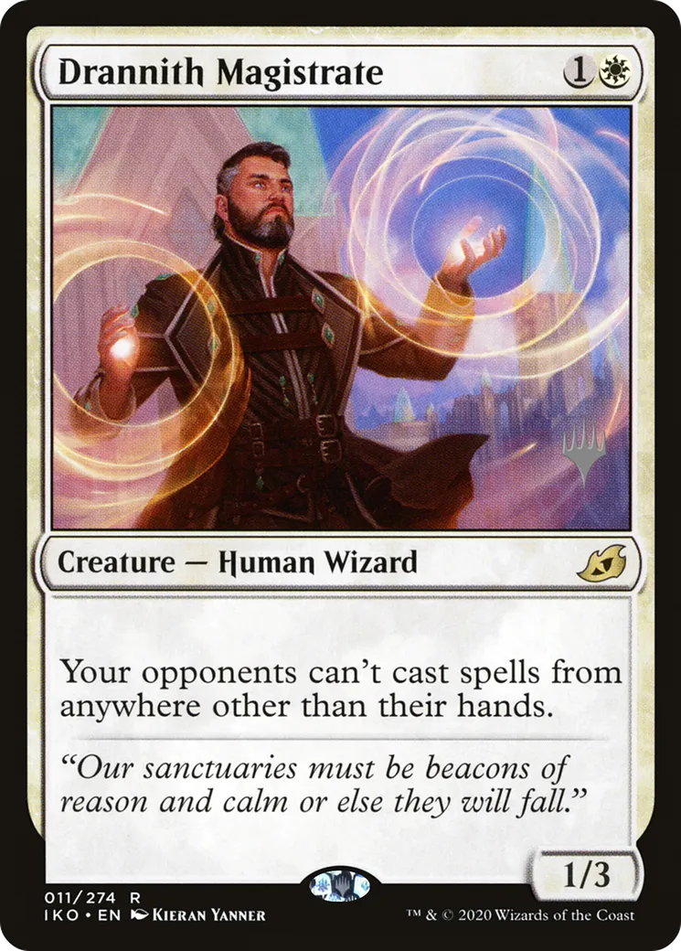 Drannith Magistrate from Ikoria: Lair of Behemoths Promos - Magic: The Gathering