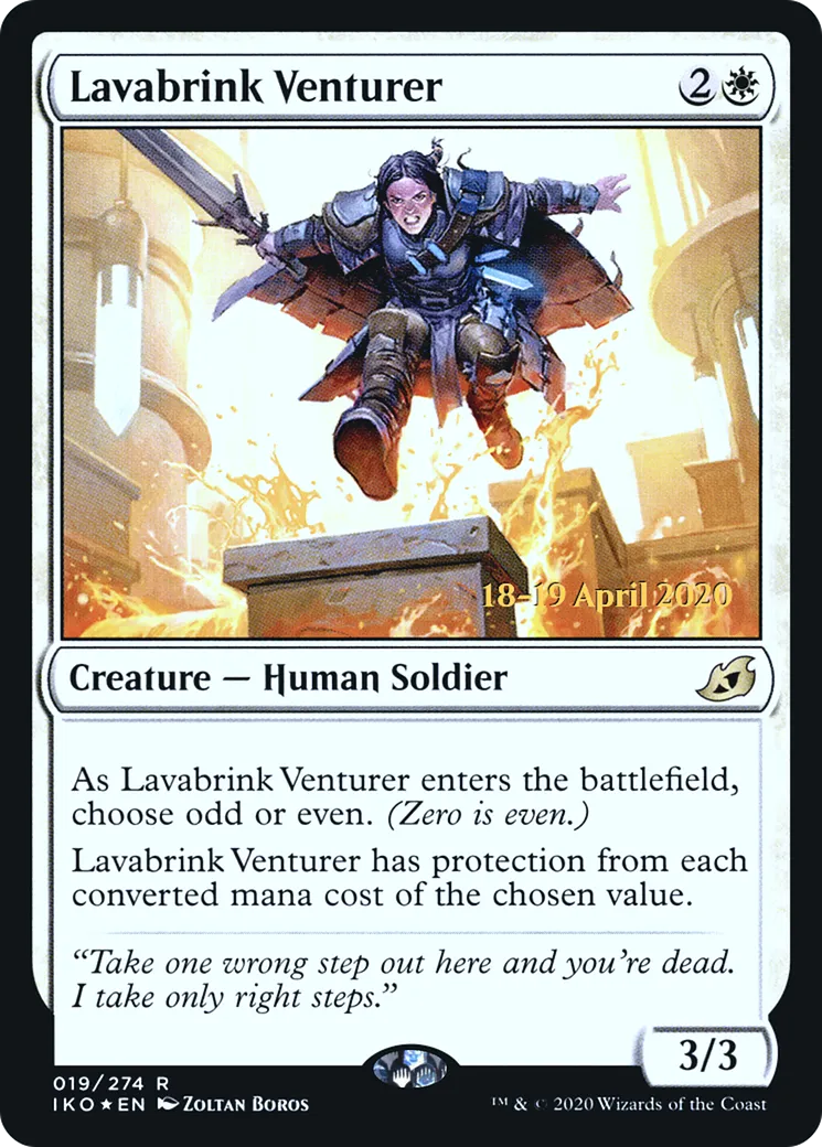 Aventurière de Bourg-sur-Lave — Ikoria: Lair of Behemoths Promos — Magic: The Gathering