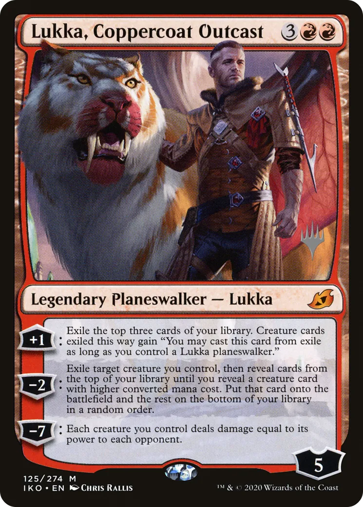 Lukka, Coppercoat Outcast — Ikoria: Lair of Behemoths Promos — Magic: The Gathering