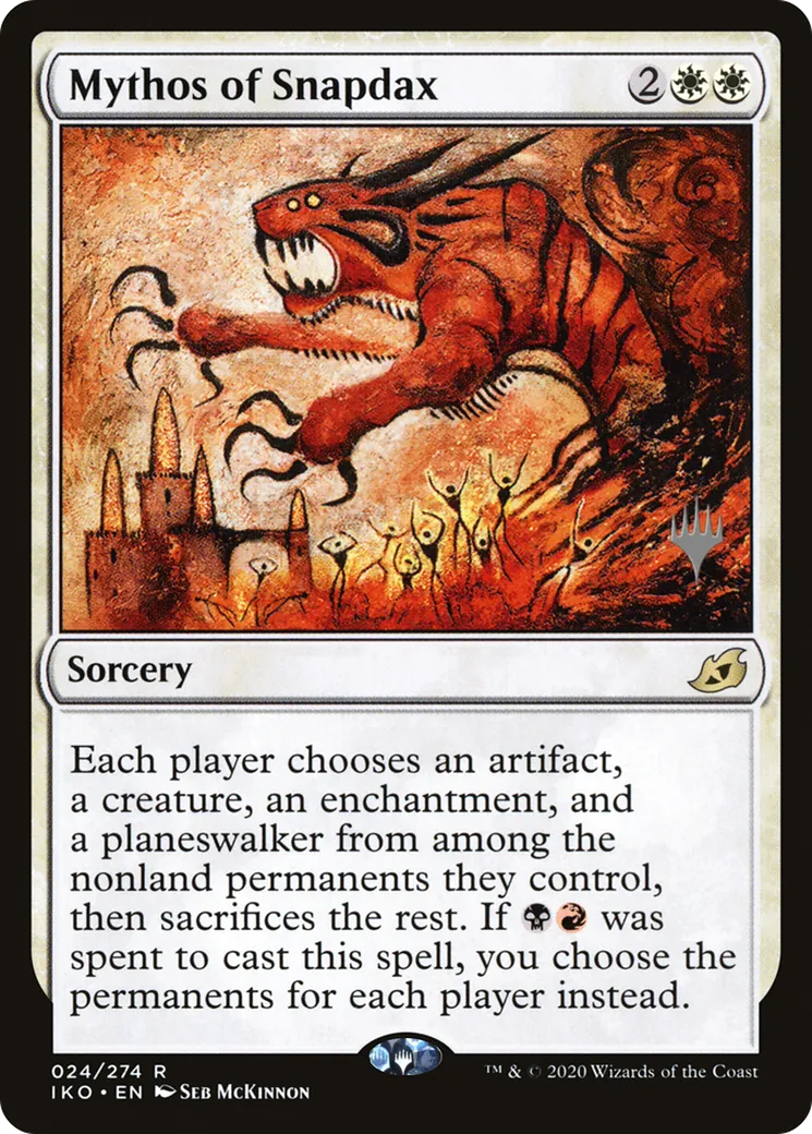 Mythos of Snapdax — Ikoria: Lair of Behemoths Promos — Magic: The Gathering