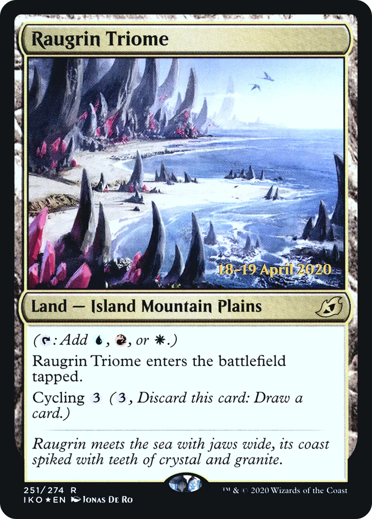 Raugrin Triome — Ikoria: Lair of Behemoths Promos — Magic: The Gathering