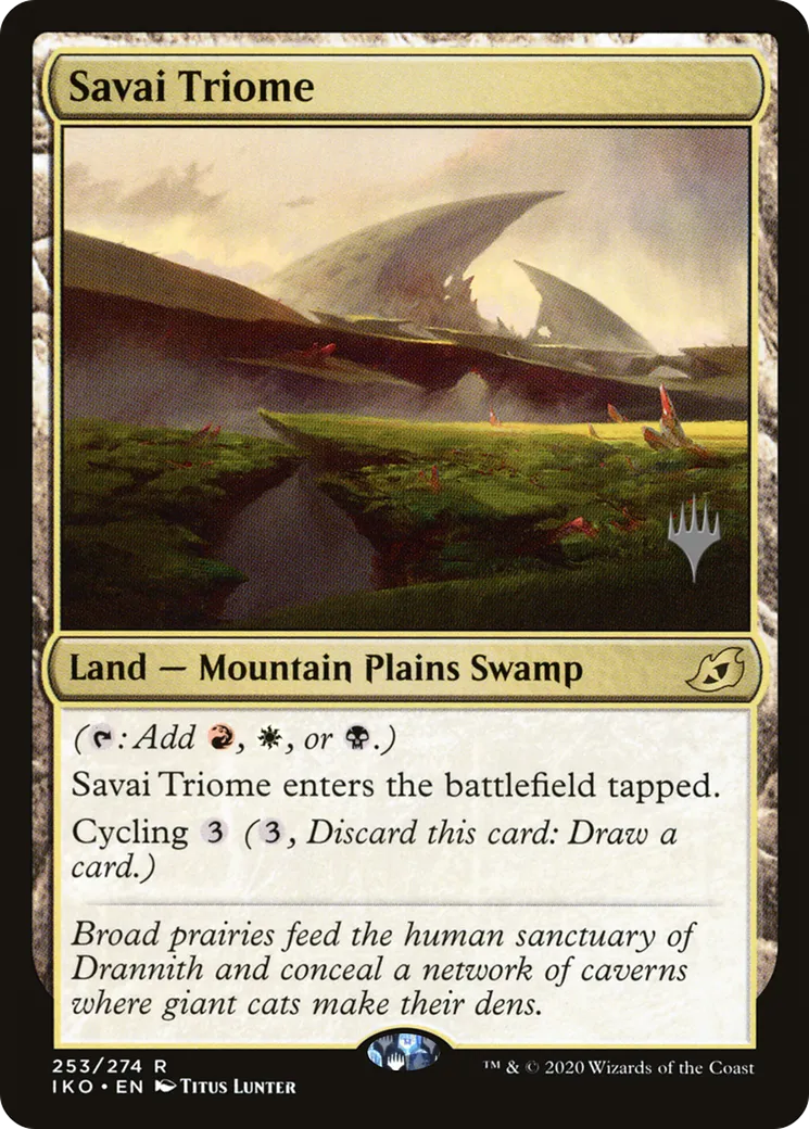 Savai Triome — Ikoria: Lair of Behemoths Promos — Magic: The Gathering
