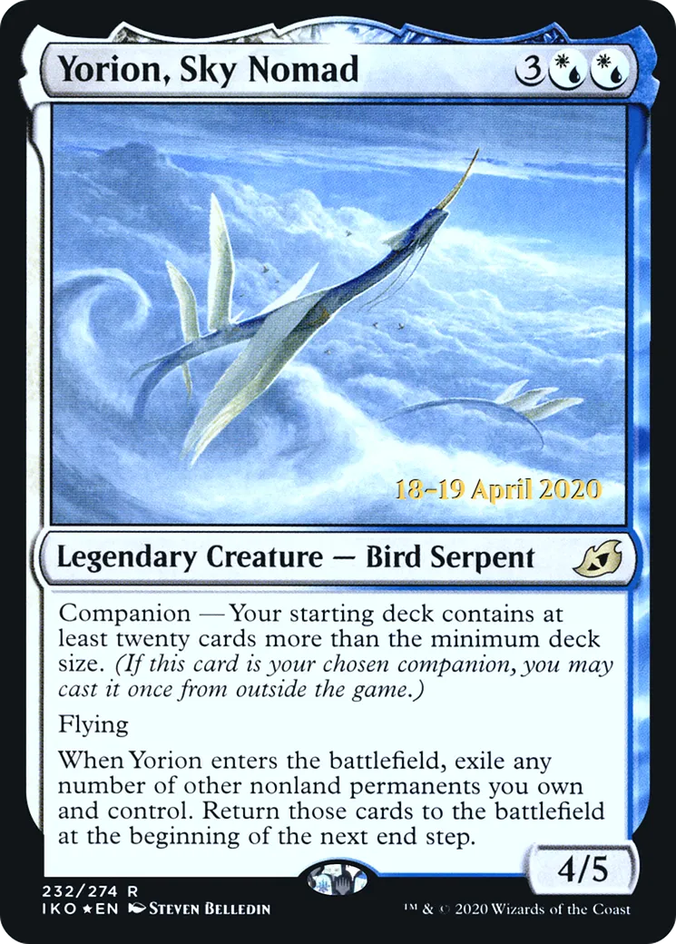 Yorion, Sky Nomad — Ikoria: Lair of Behemoths Promos — Magic: The Gathering