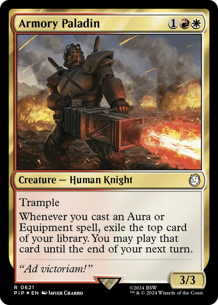 Armory Paladin — Fallout — Magic: The Gathering
