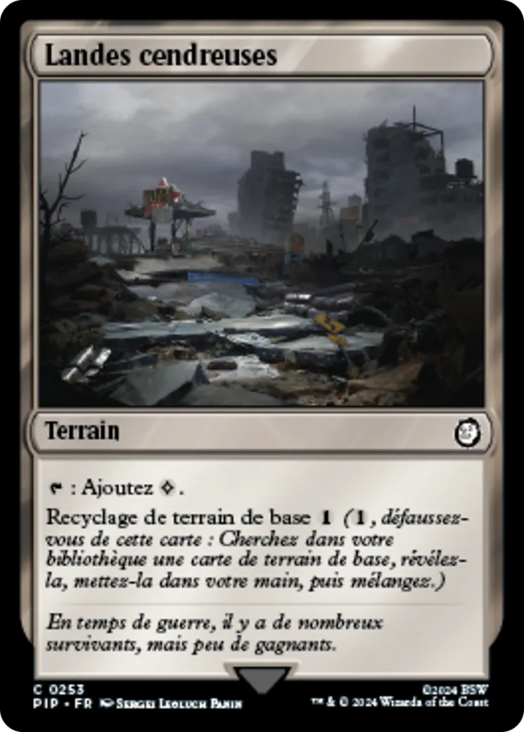Landes cendreuses — Fallout — Magic: The Gathering