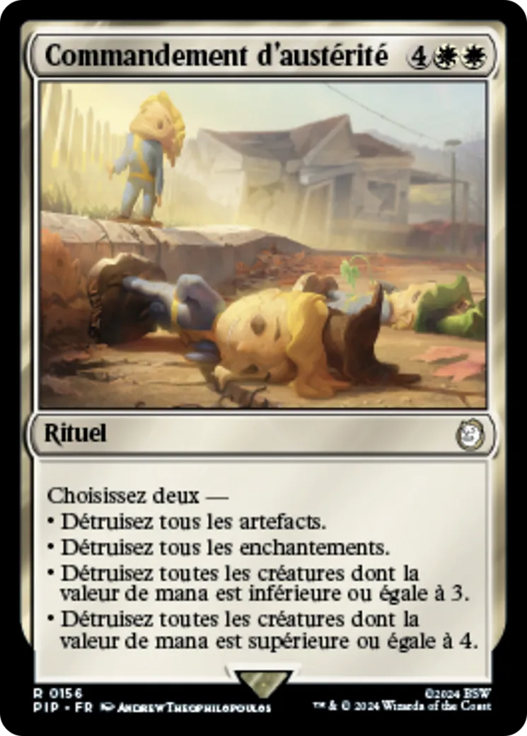 Commandement d'austérité — Fallout — Magic: The Gathering
