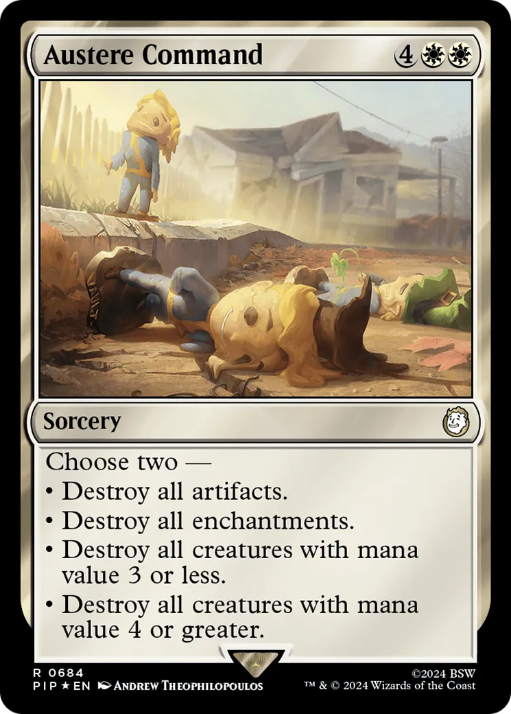 Austere Command — Fallout — Magic: The Gathering