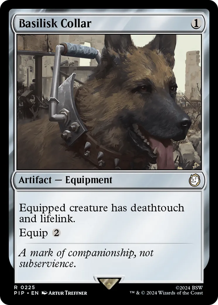 Basilisk Collar — Fallout — Magic: The Gathering