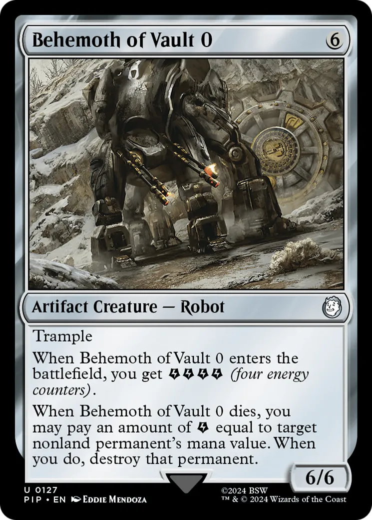 Behemoth of Vault 0 from Fallout - Magic: The Gathering
