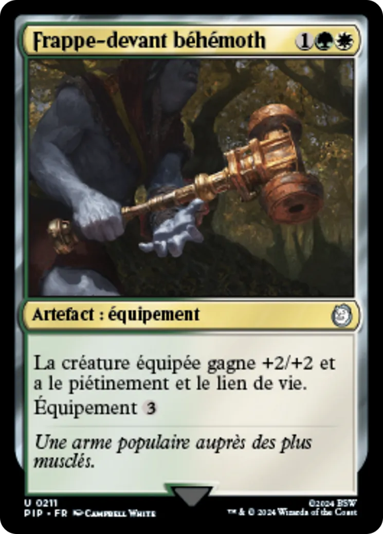 Frappe-devant béhémoth — Fallout — Magic: The Gathering