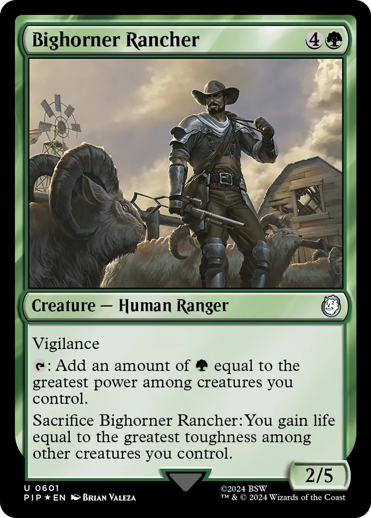 Éleveur de grandes-cornes — Fallout — Magic: The Gathering