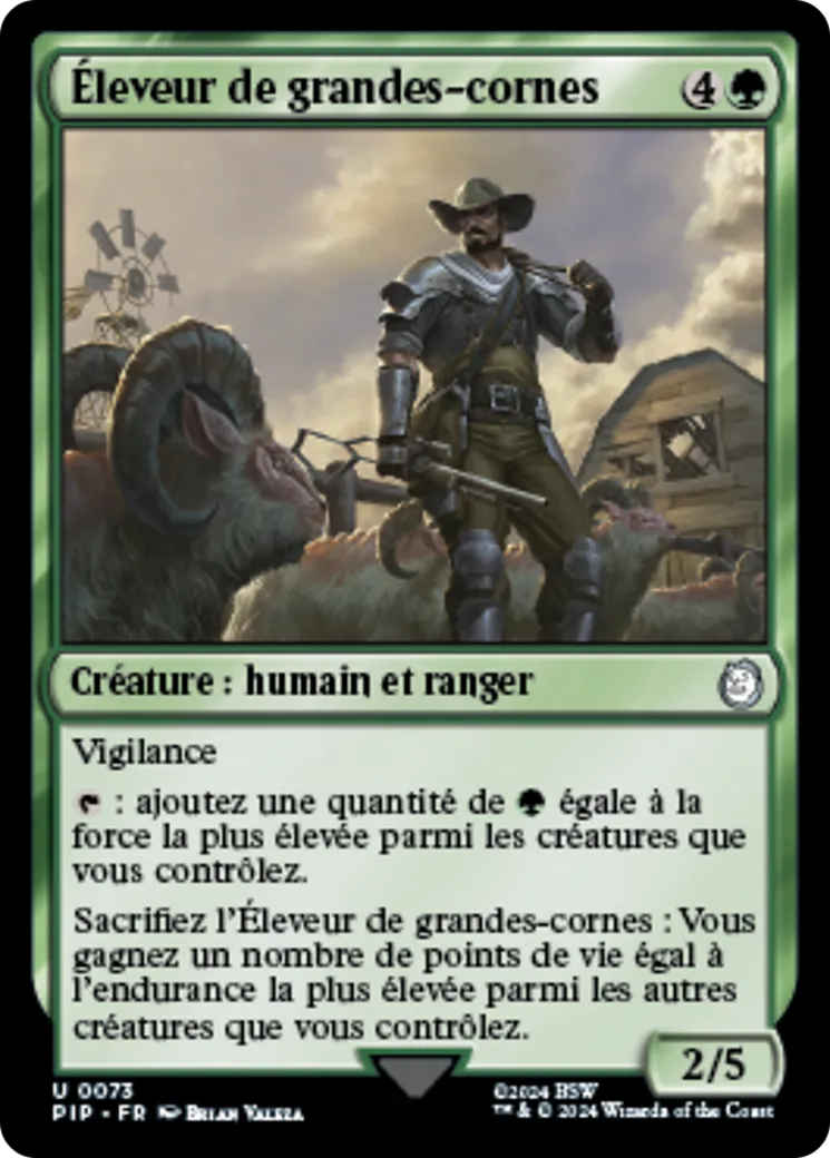Éleveur de grandes-cornes — Fallout — Magic: The Gathering