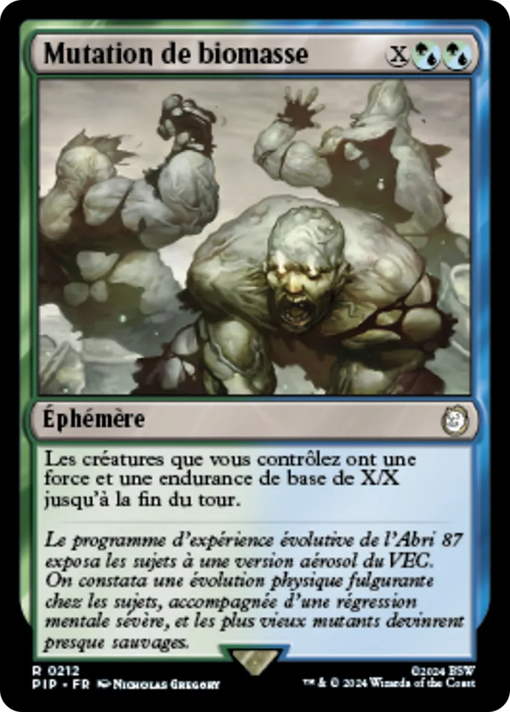 Mutation de biomasse from Fallout - Magic: The Gathering