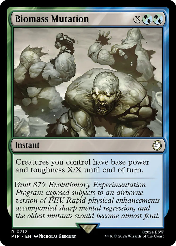 Biomass Mutation — Fallout — Magic: The Gathering