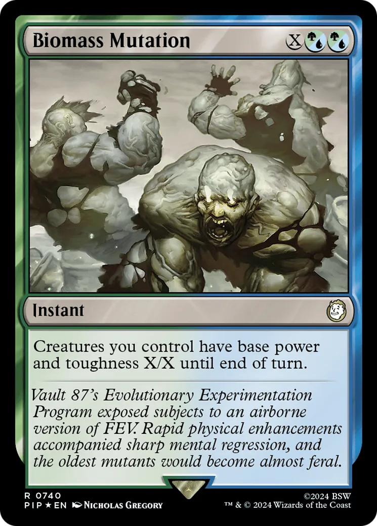 Mutation de biomasse — Fallout — Magic: The Gathering