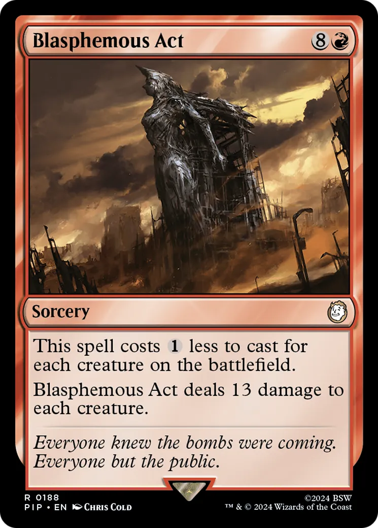 Blasphemous Act from Fallout - Magic: The Gathering