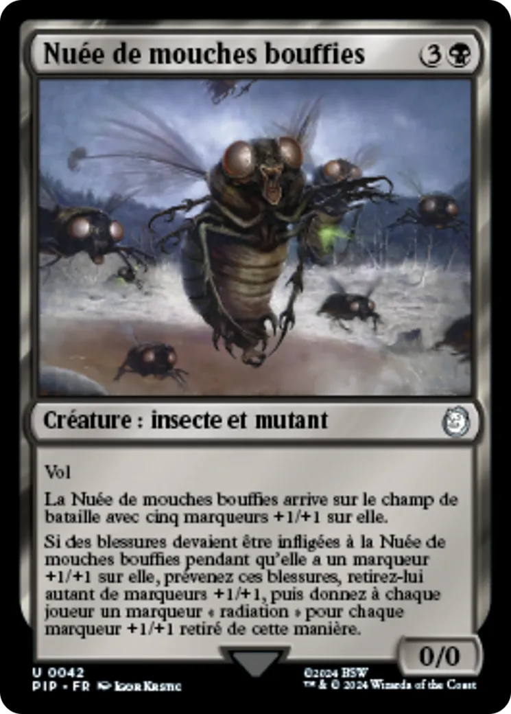 Nuée de mouches bouffies — Fallout — Magic: The Gathering