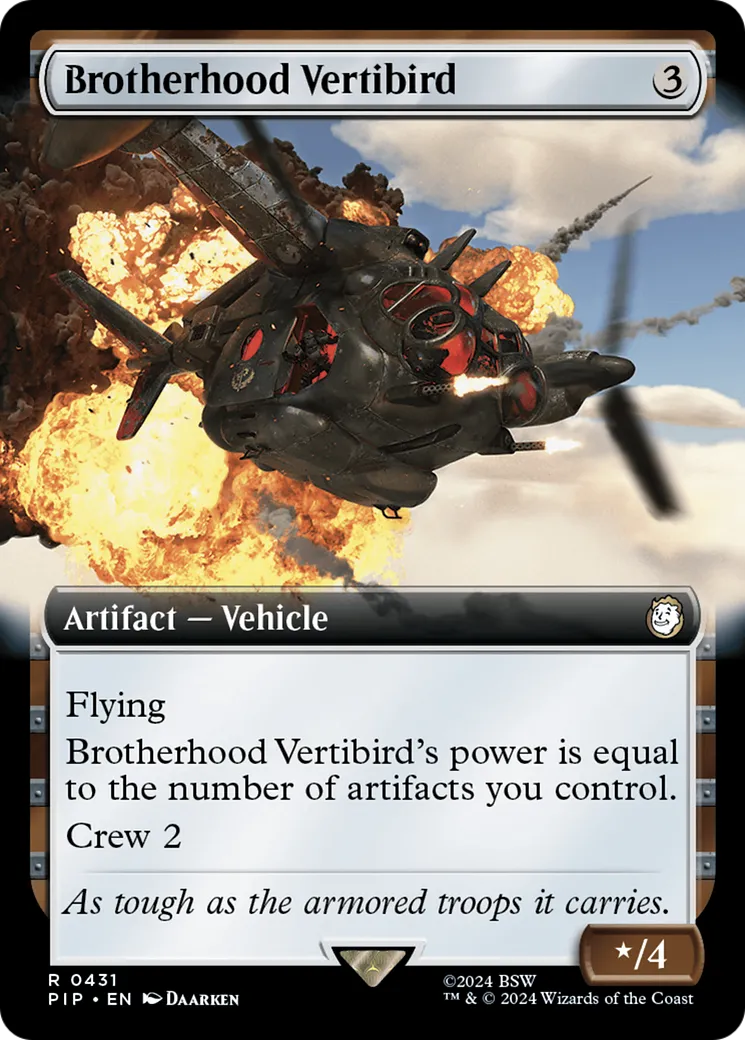 Brotherhood Vertibird — Fallout — Magic: The Gathering