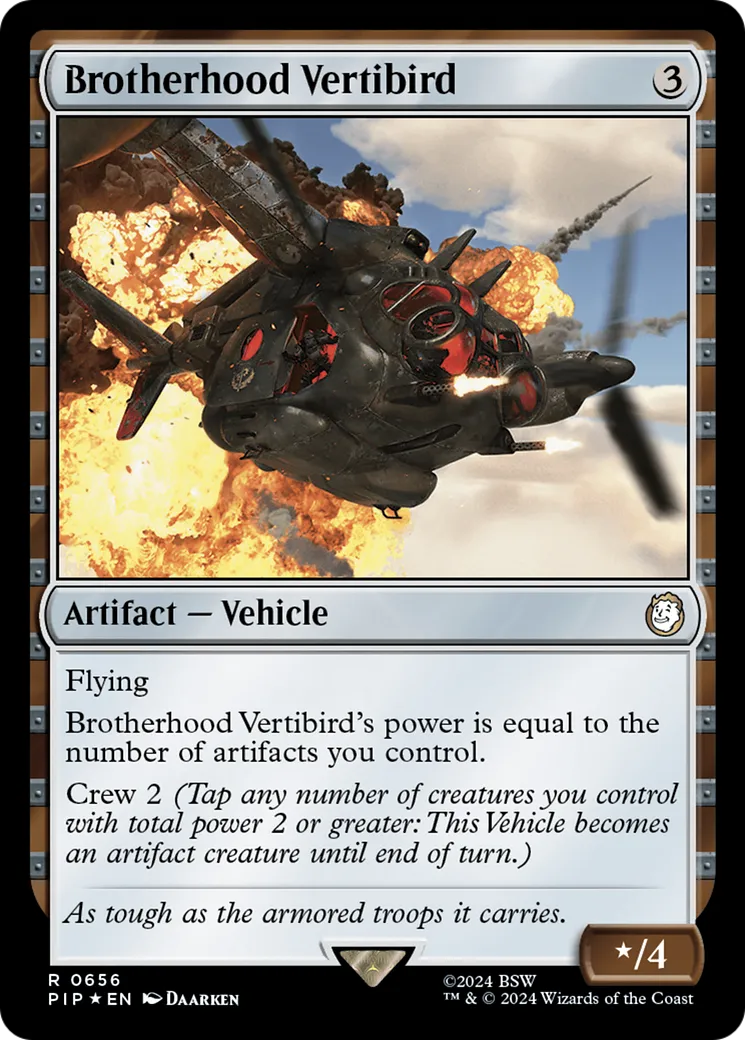 Brotherhood Vertibird from Fallout - Magic: The Gathering