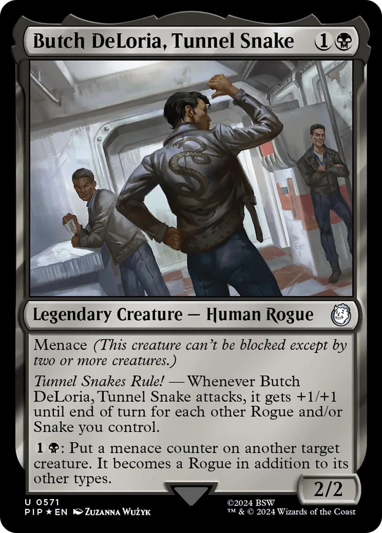 Butch DeLoria, serpent des tunnels — Fallout — Magic: The Gathering
