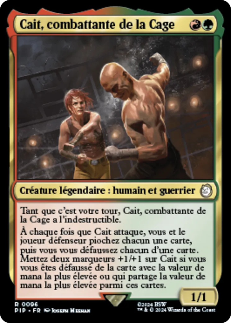 Cait, combattante de la Cage — Fallout — Magic: The Gathering