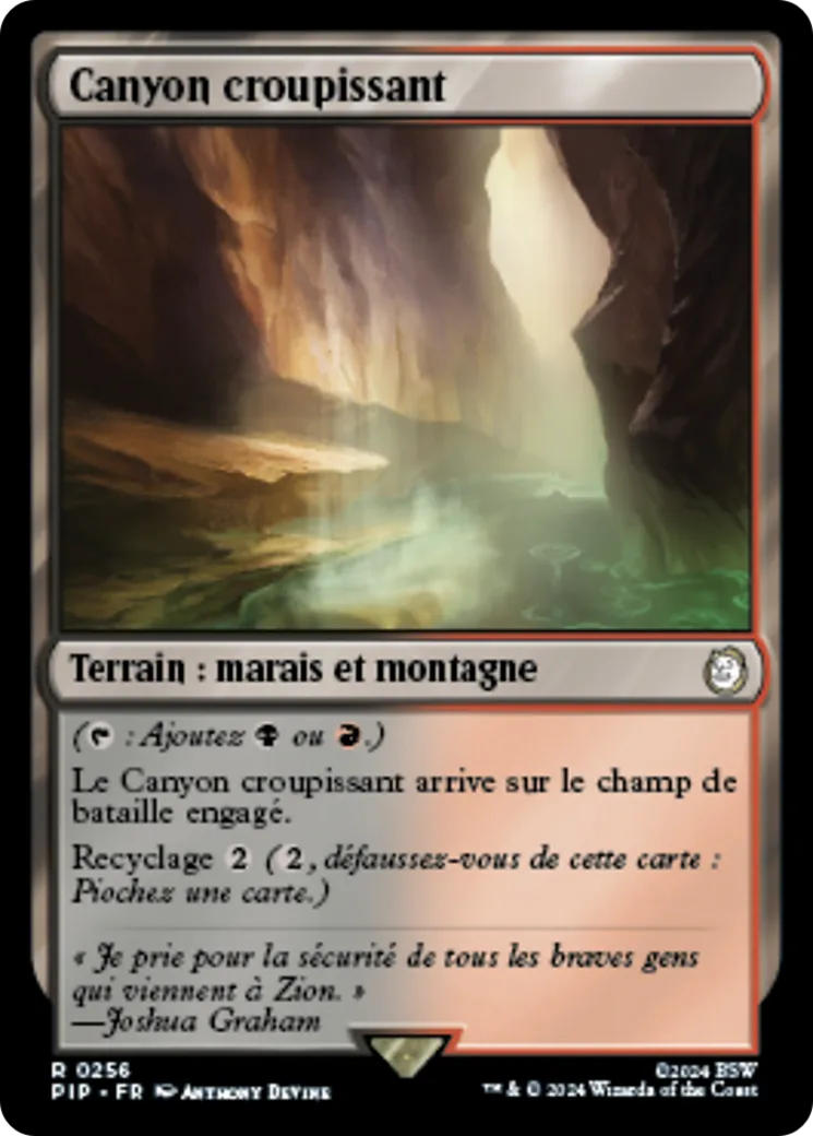 Canyon croupissant — Fallout — Magic: The Gathering