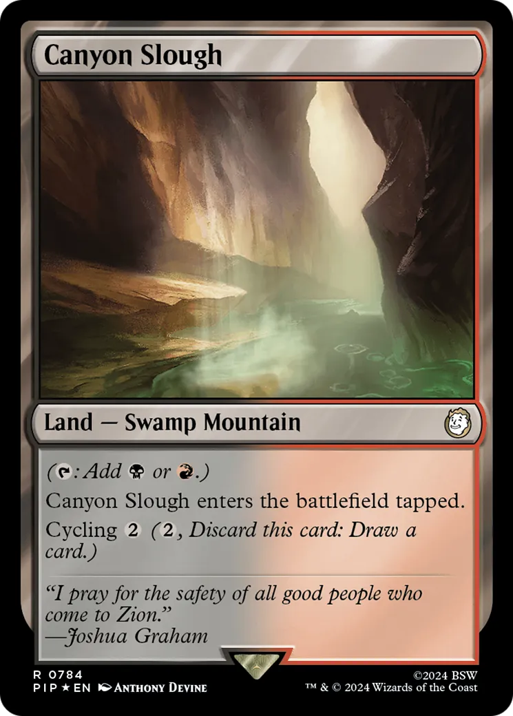 Canyon croupissant from Fallout - Magic: The Gathering