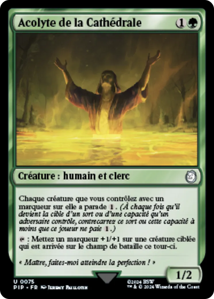 Acolyte de la Cathédrale — Fallout — Magic: The Gathering