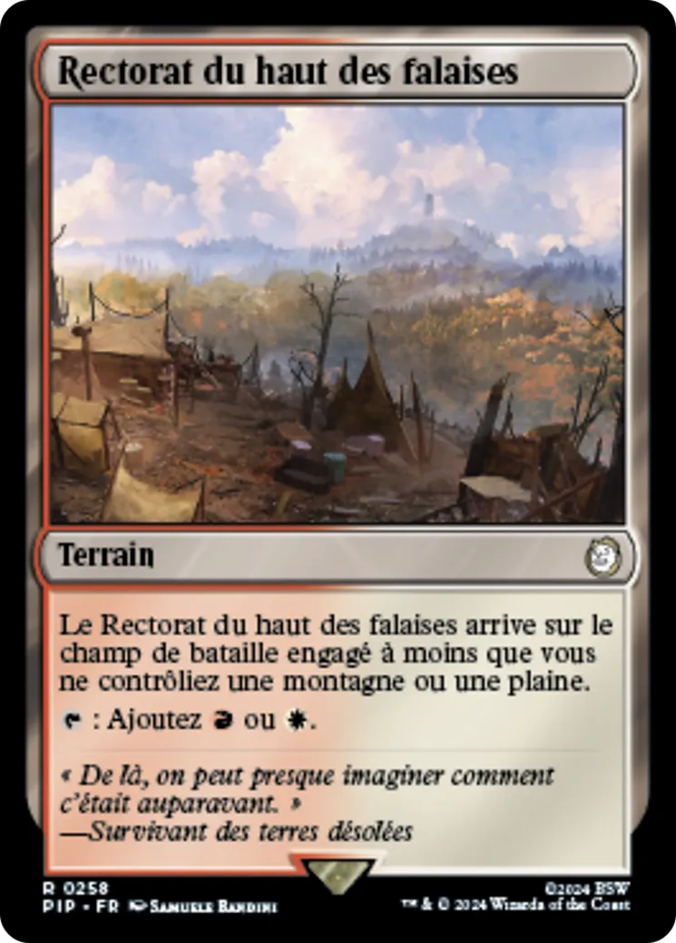 Rectorat du haut des falaises — Fallout — Magic: The Gathering