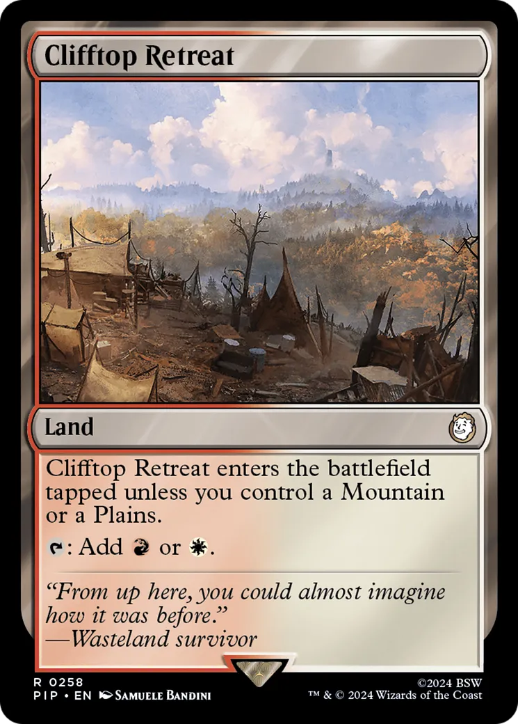 Clifftop Retreat — Fallout — Magic: The Gathering