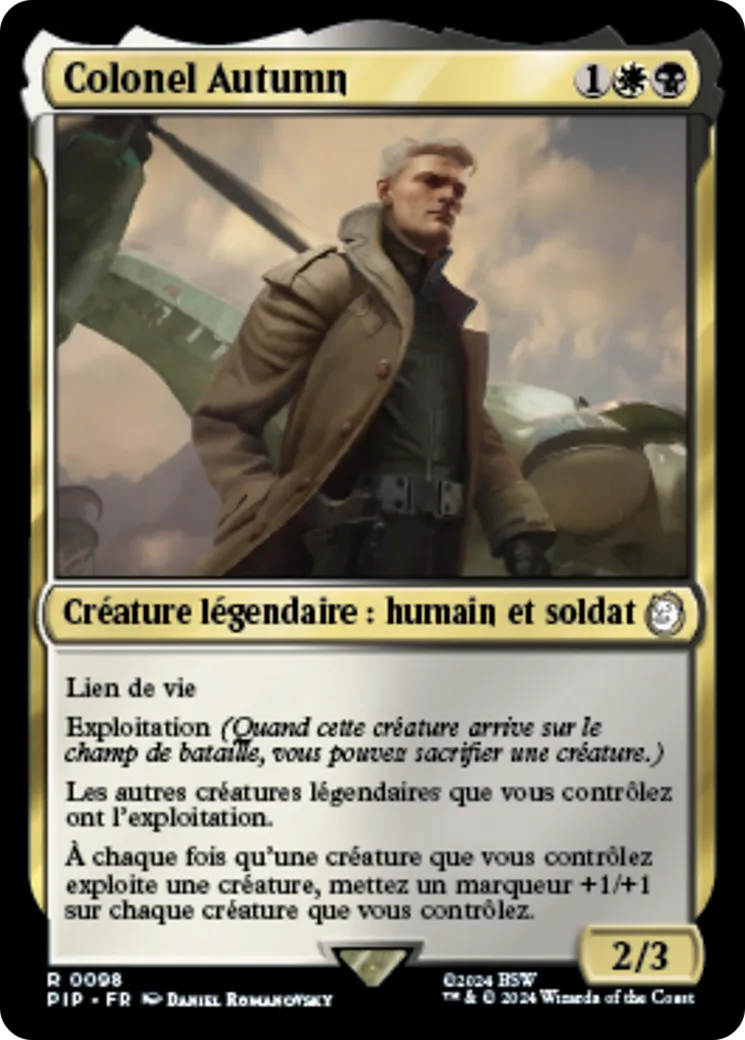 Colonel Autumn — Fallout — Magic: The Gathering