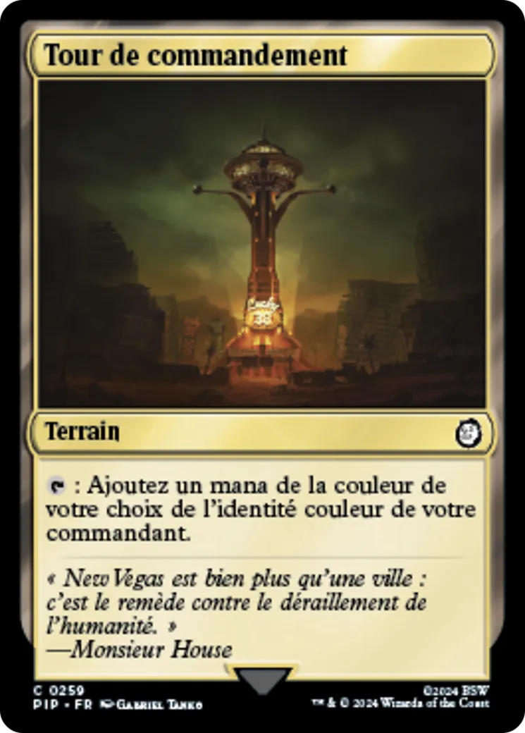 Tour de commandement — Fallout — Magic: The Gathering