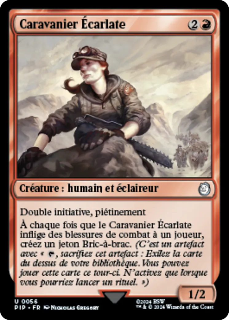 Caravanier Écarlate — Fallout — Magic: The Gathering