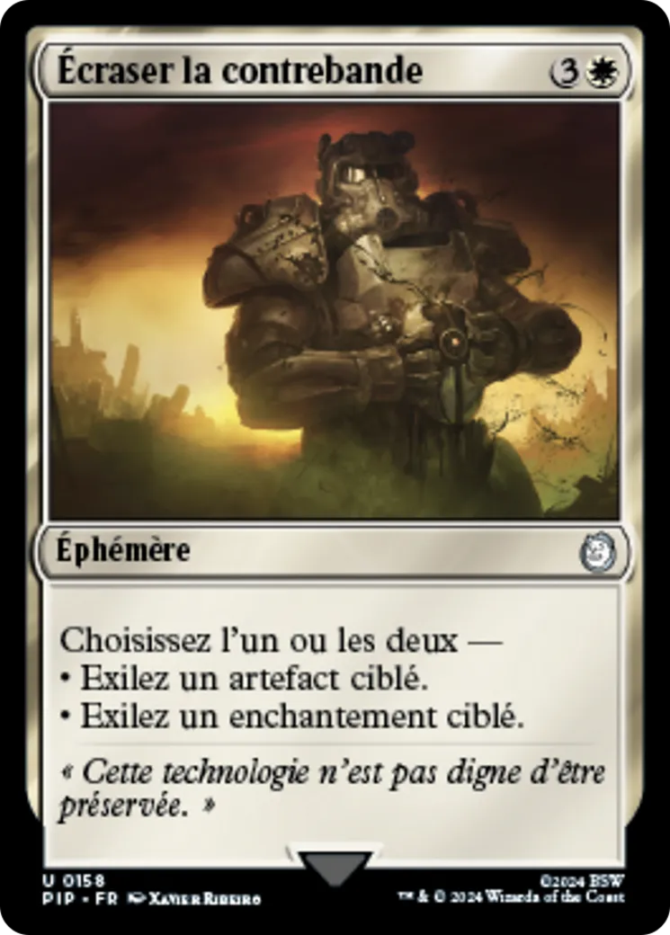Écraser la contrebande from Fallout - Magic: The Gathering