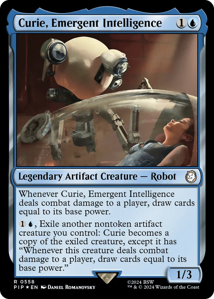 Curie, intelligence émergente — Fallout — Magic: The Gathering