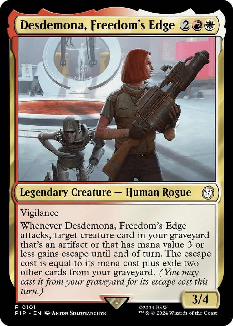 Desdemona, Freedom's Edge — Fallout — Magic: The Gathering