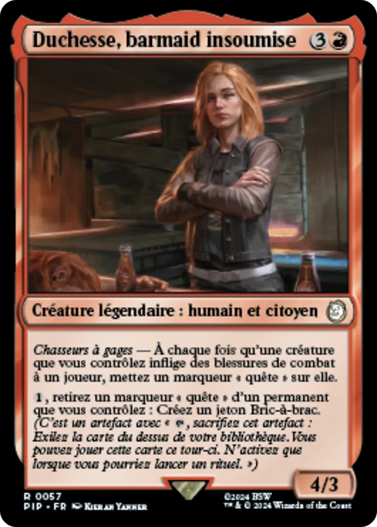 Duchesse, barmaid insoumise — Fallout — Magic: The Gathering