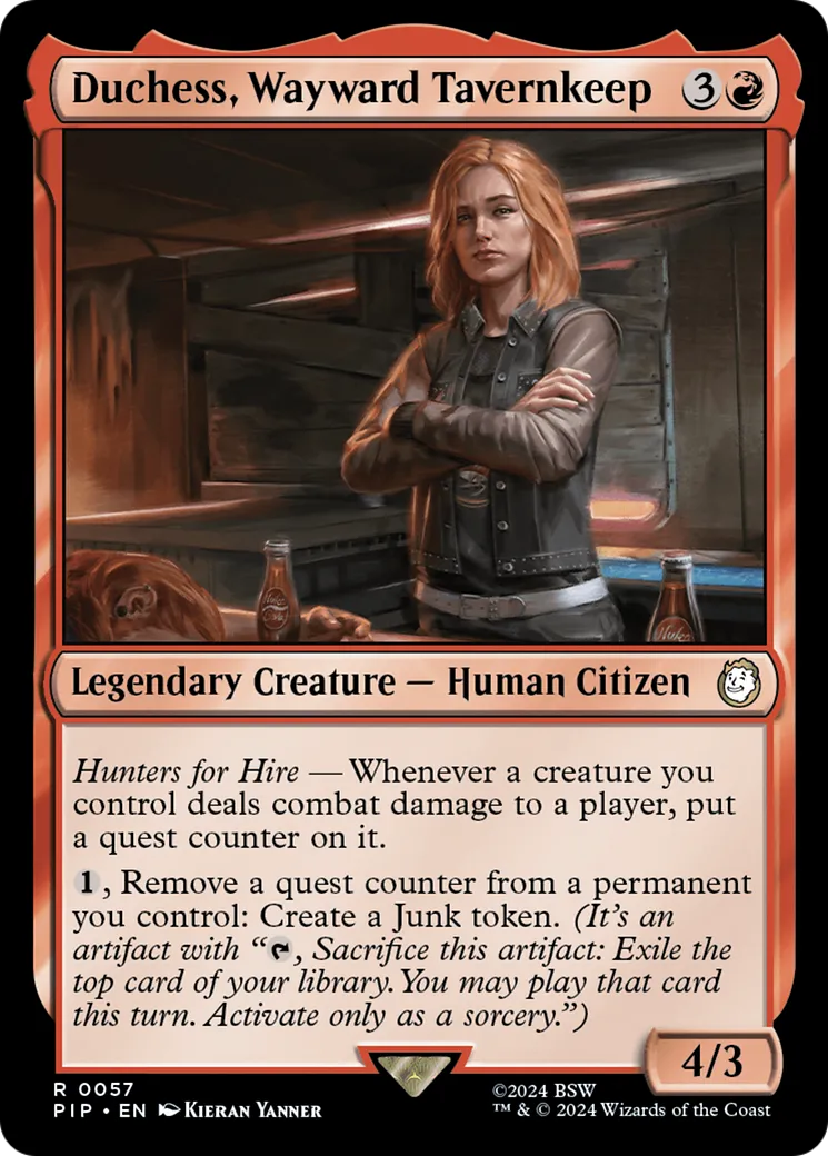 Duchess, Wayward Tavernkeep — Fallout — Magic: The Gathering
