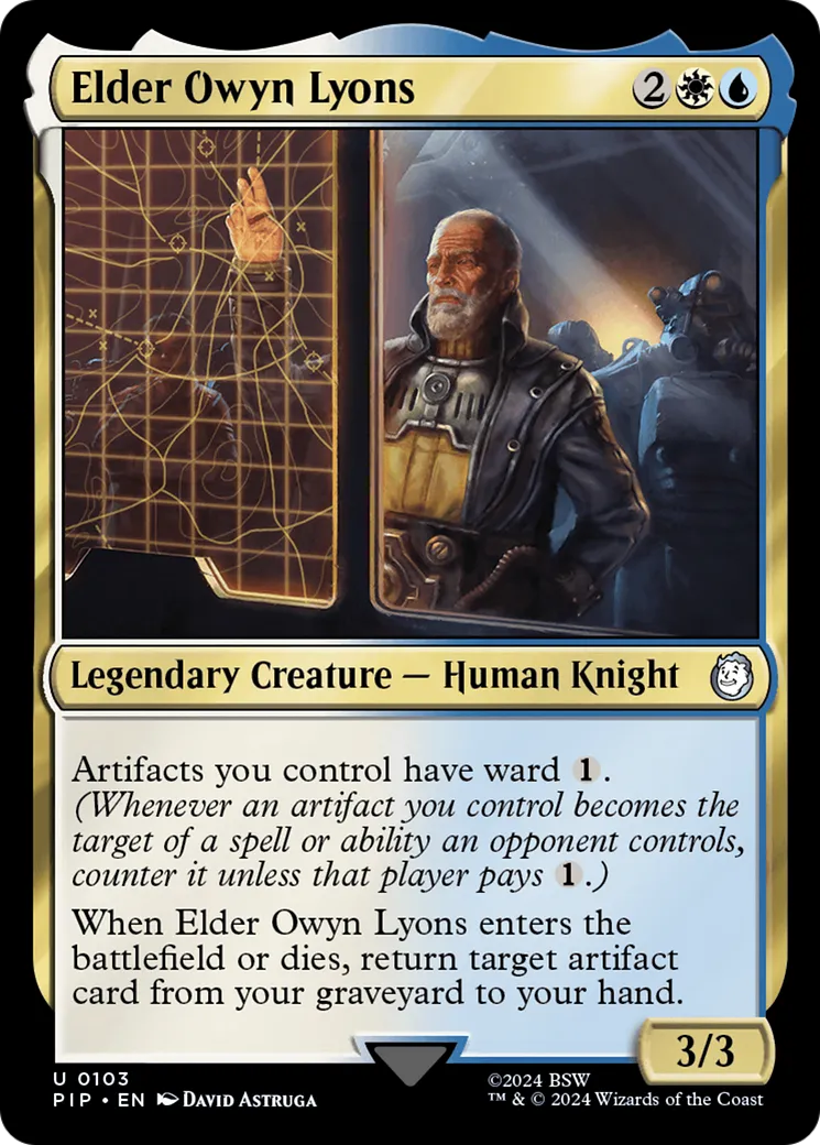 Elder Owyn Lyons from Fallout - Magic: The Gathering