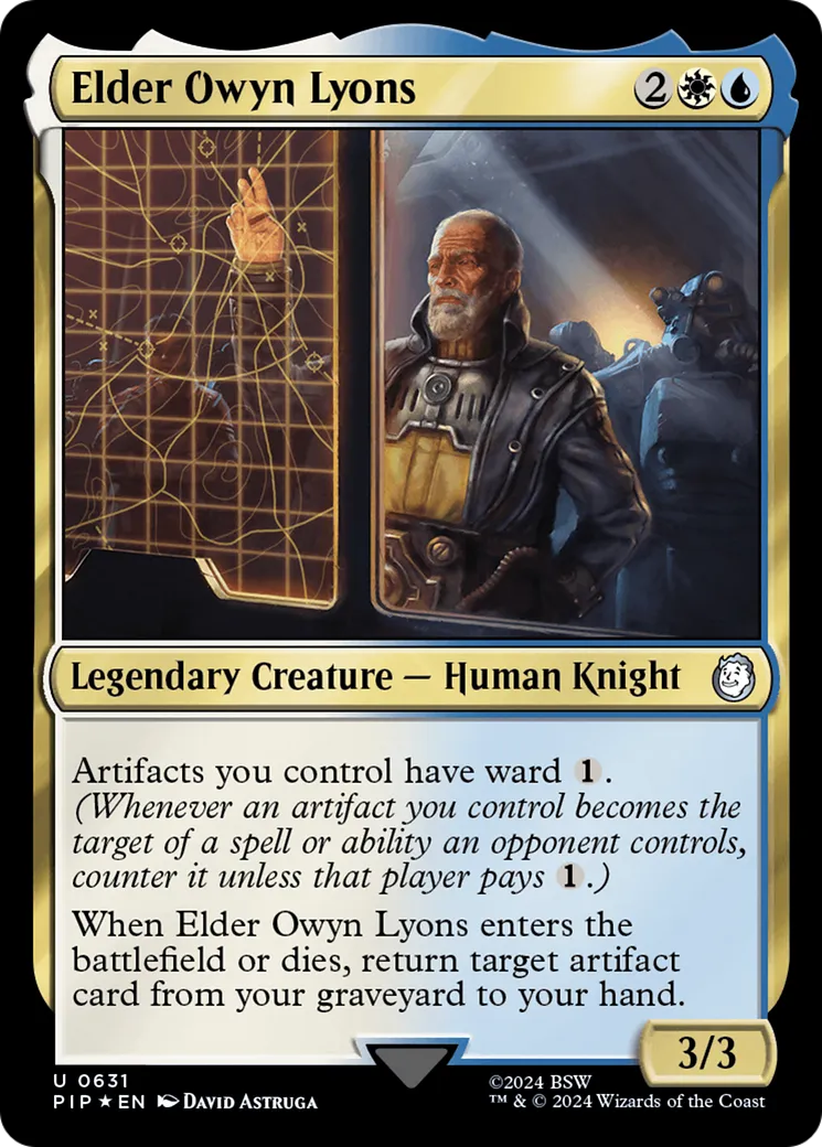 Elder Owyn Lyons from Fallout - Magic: The Gathering