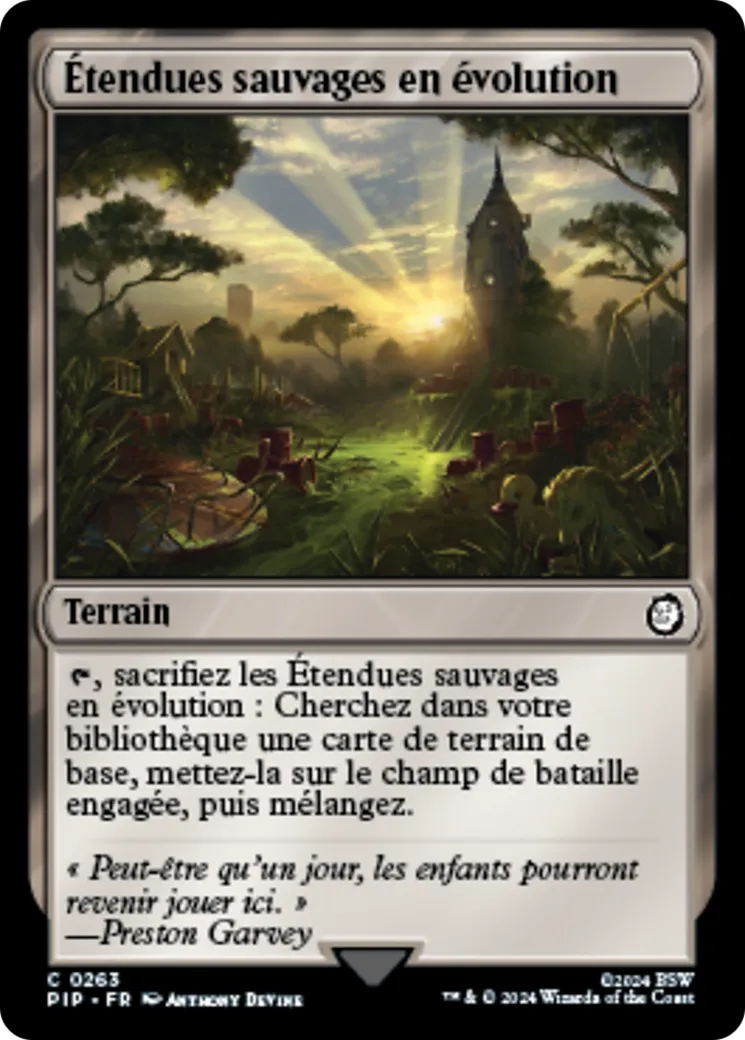 Étendues sauvages en évolution — Fallout — Magic: The Gathering
