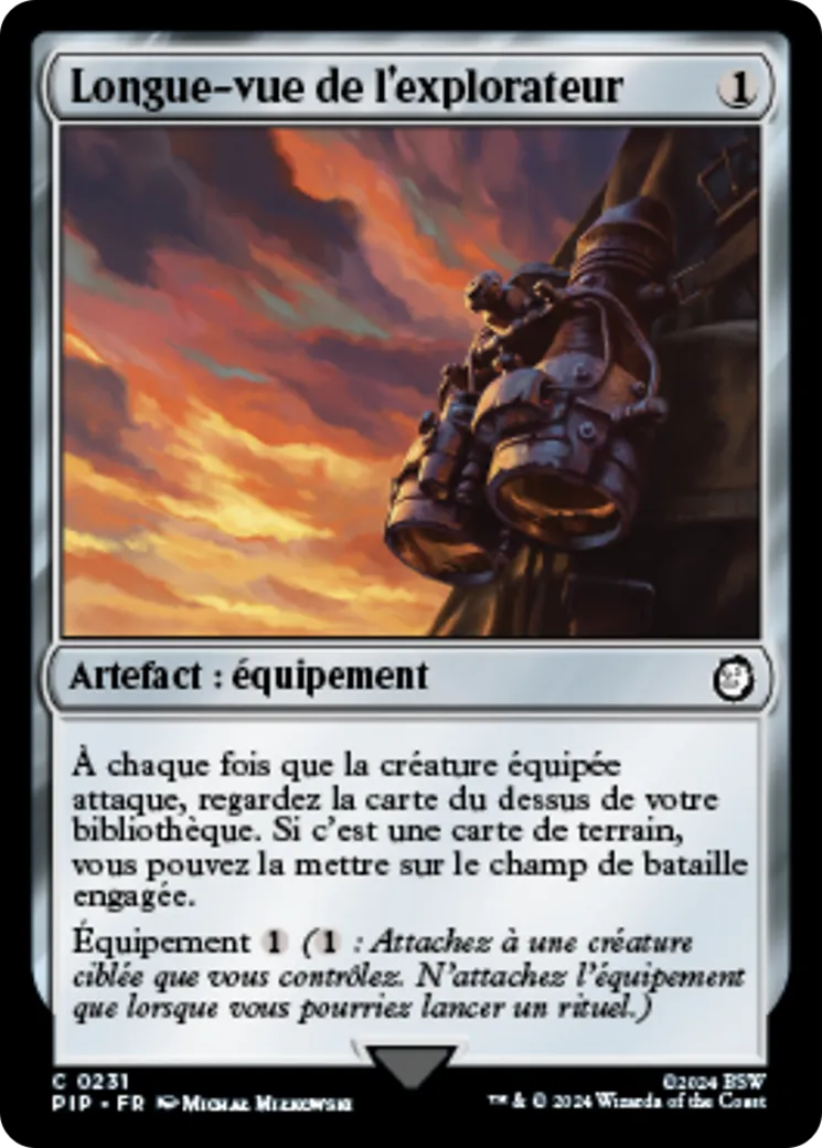 Longue-vue de l'explorateur — Fallout — Magic: The Gathering