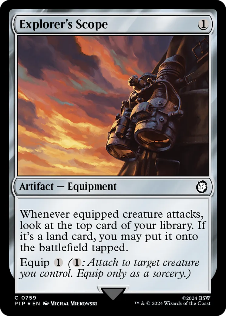 Longue-vue de l'explorateur — Fallout — Magic: The Gathering